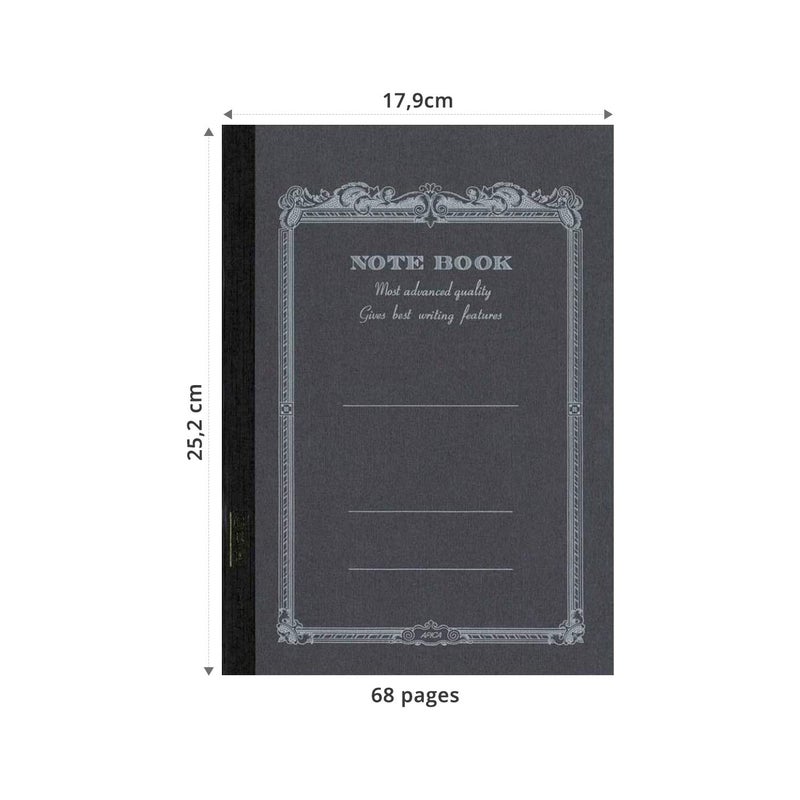 Apica Notebook CD15 Steel Grey- 7""x10"" - Image 5
